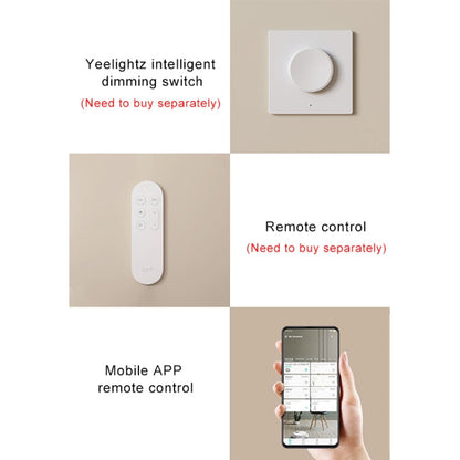 Original Xiaomi Youpin Yeelight Bande Lumineuse LED 5m WiFi Bande Lumineuse Intelligente Prise en Charge du Contrôle par l'Application Xiaomi / Alexa Google Home Assistant, avec Pilote