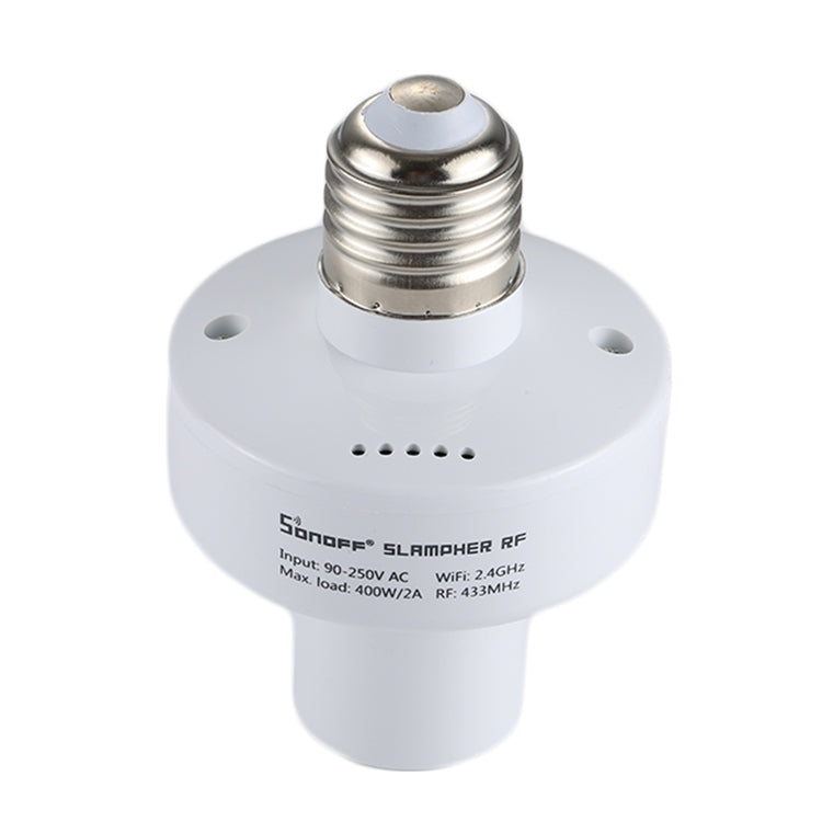 Sonoff Slampher RF eWelink Téléphone APP WiFi 2,4GHz E27 Douille de Lampe Intelligente avec Contrôle Vocal Alexa Echo & Google Home pour Maison Intelligente, AC 90-250V