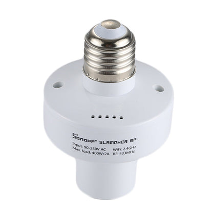 Sonoff Slampher RF eWelink Téléphone APP WiFi 2,4GHz E27 Douille de Lampe Intelligente avec Contrôle Vocal Alexa Echo & Google Home pour Maison Intelligente, AC 90-250V
