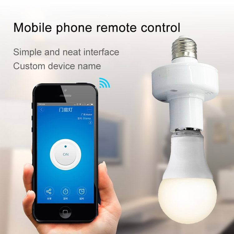 Sonoff Slampher RF eWelink Téléphone APP WiFi 2,4GHz E27 Douille de Lampe Intelligente avec Contrôle Vocal Alexa Echo & Google Home pour Maison Intelligente, AC 90-250V