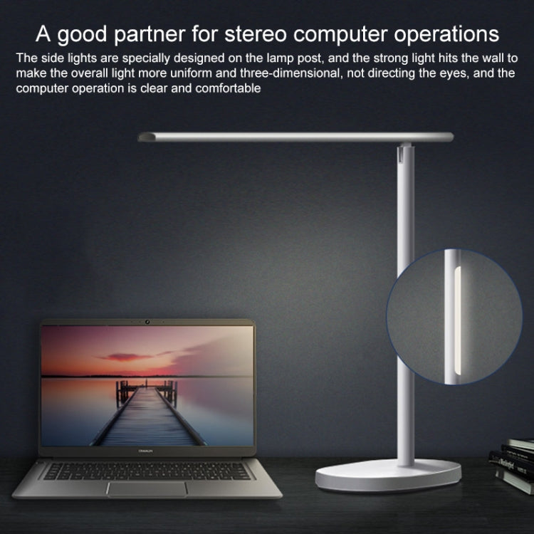 Original Huawei Smart OPPLE LED Desk Lamp Folding Adjust Reading Table Lamp Brightness Lights, Support HUAWEI HiLink (White)