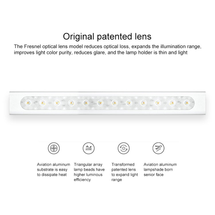 Original Huawei Smart OPPLE LED Desk Lamp Folding Adjust Reading Table Lamp Brightness Lights, Support HUAWEI HiLink (White)