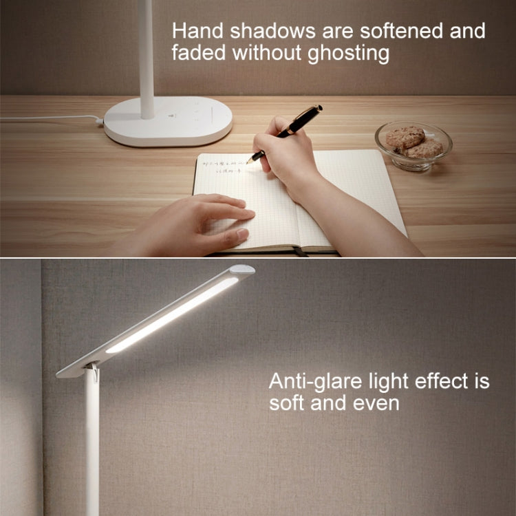 Original Huawei Smart OPPLE 2S LED Desk Lamp Folding Adjust Reading Table Lamp Brightness Lights, Support HUAWEI HiLink, US Plug(White)