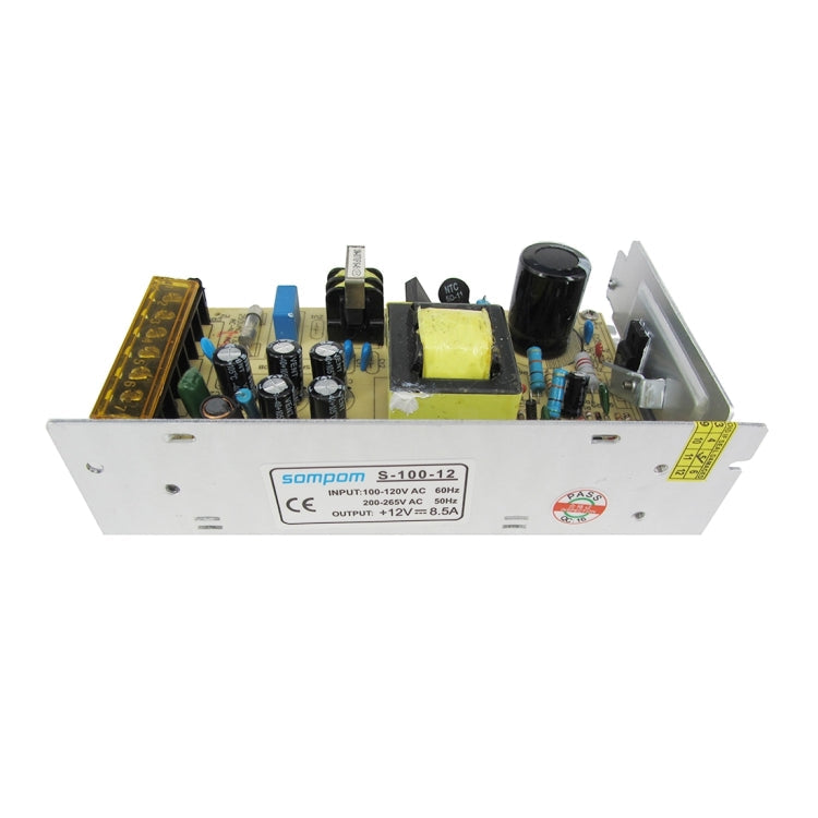 SOMPOM S-100-12 100W 12V 8.5A Coque en fer Driver Bande lumineuse LED Moniteur d'éclairage Alimentation électrique