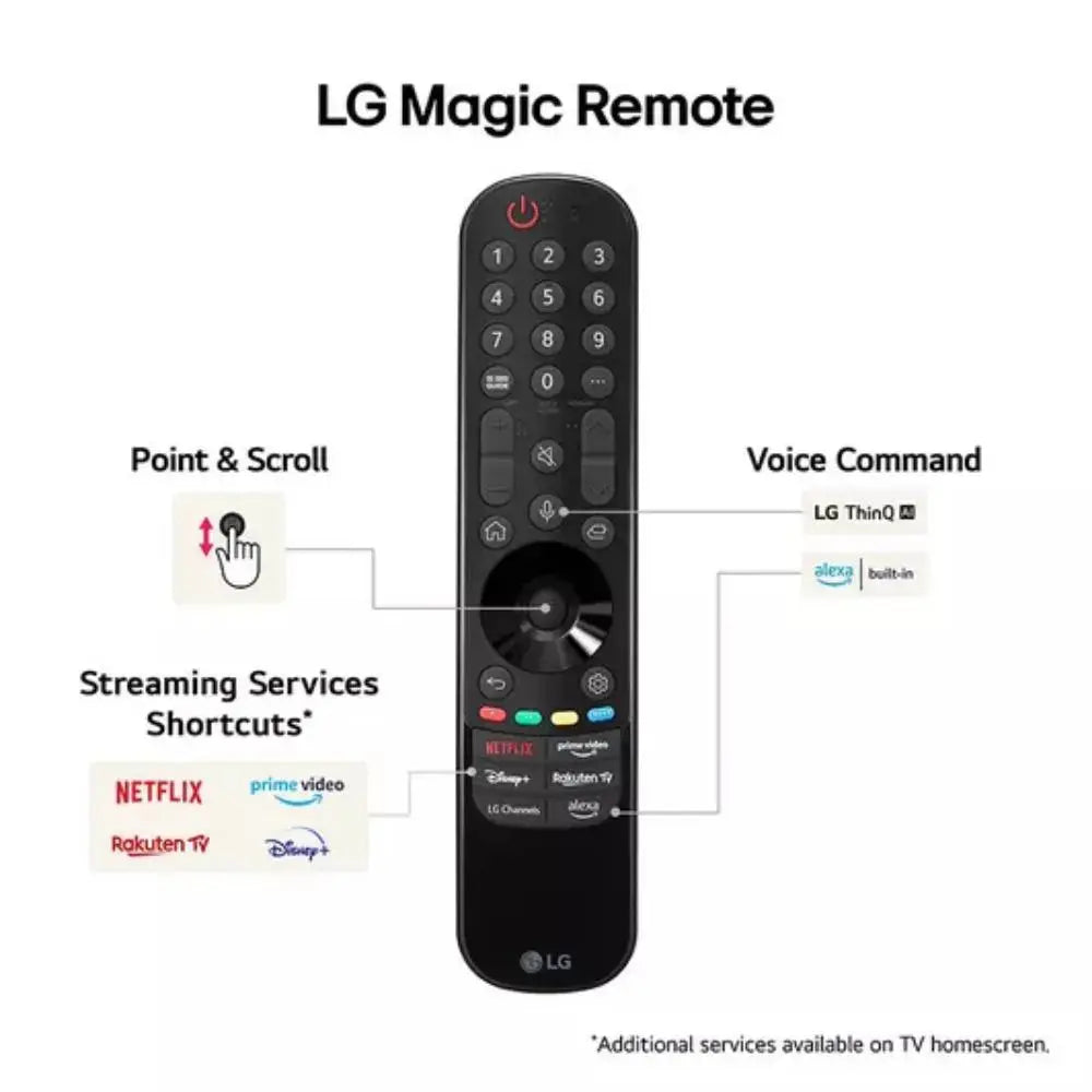 LG C4 65 inch OLED evo 4K HDR Smart TV