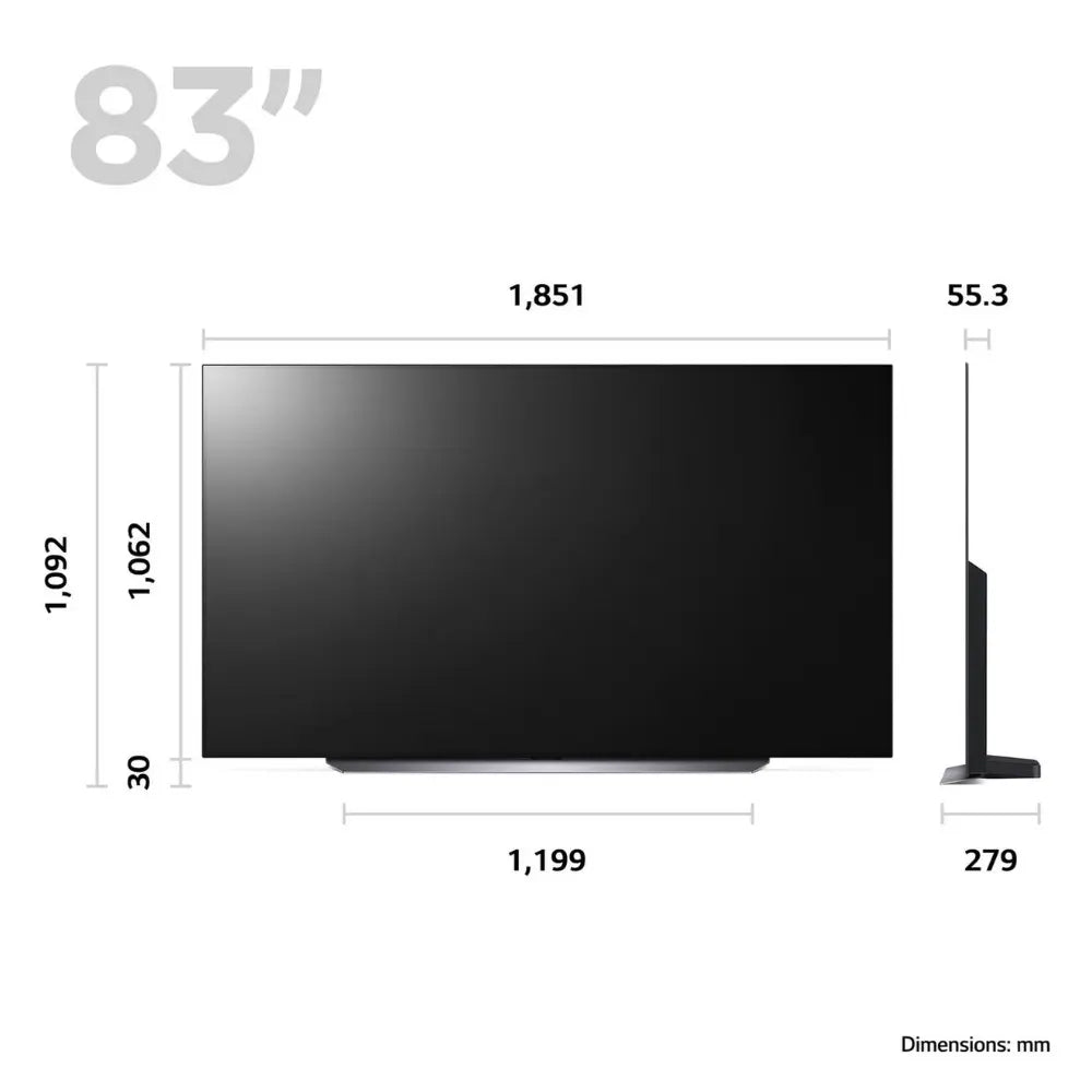LG OLED83C34LA 83" Smart 4K Ultra HD HDR OLED TV