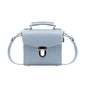 Handmade Leather Sugarcube Handbag - Lilac Grey