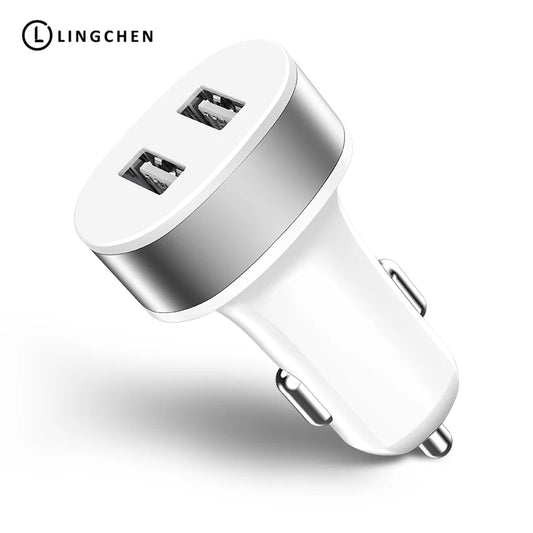 Chargeur de voiture USB pour téléphone 5V 2,1A Chargeur de téléphone portable pour iPhone Adaptateur chargeur USB rapide
