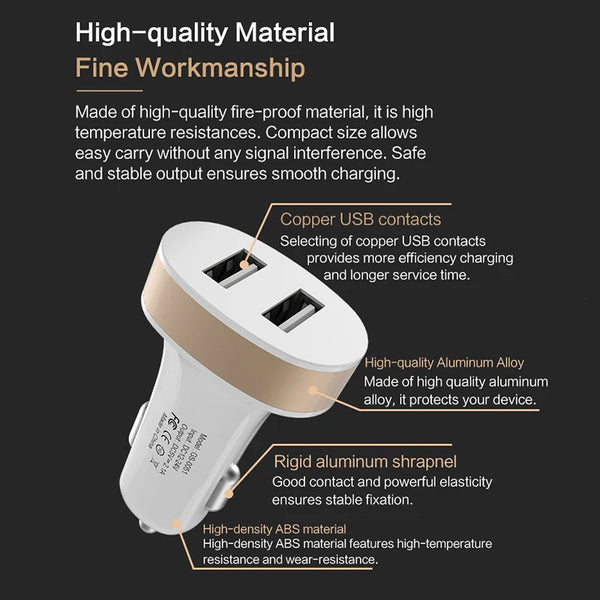 5V 2.1A USB Car Charger