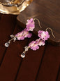 Blossoming Micro-Crochet Forget-Me-Not Earring Danglers – Tiny Flowers, Big Elegance