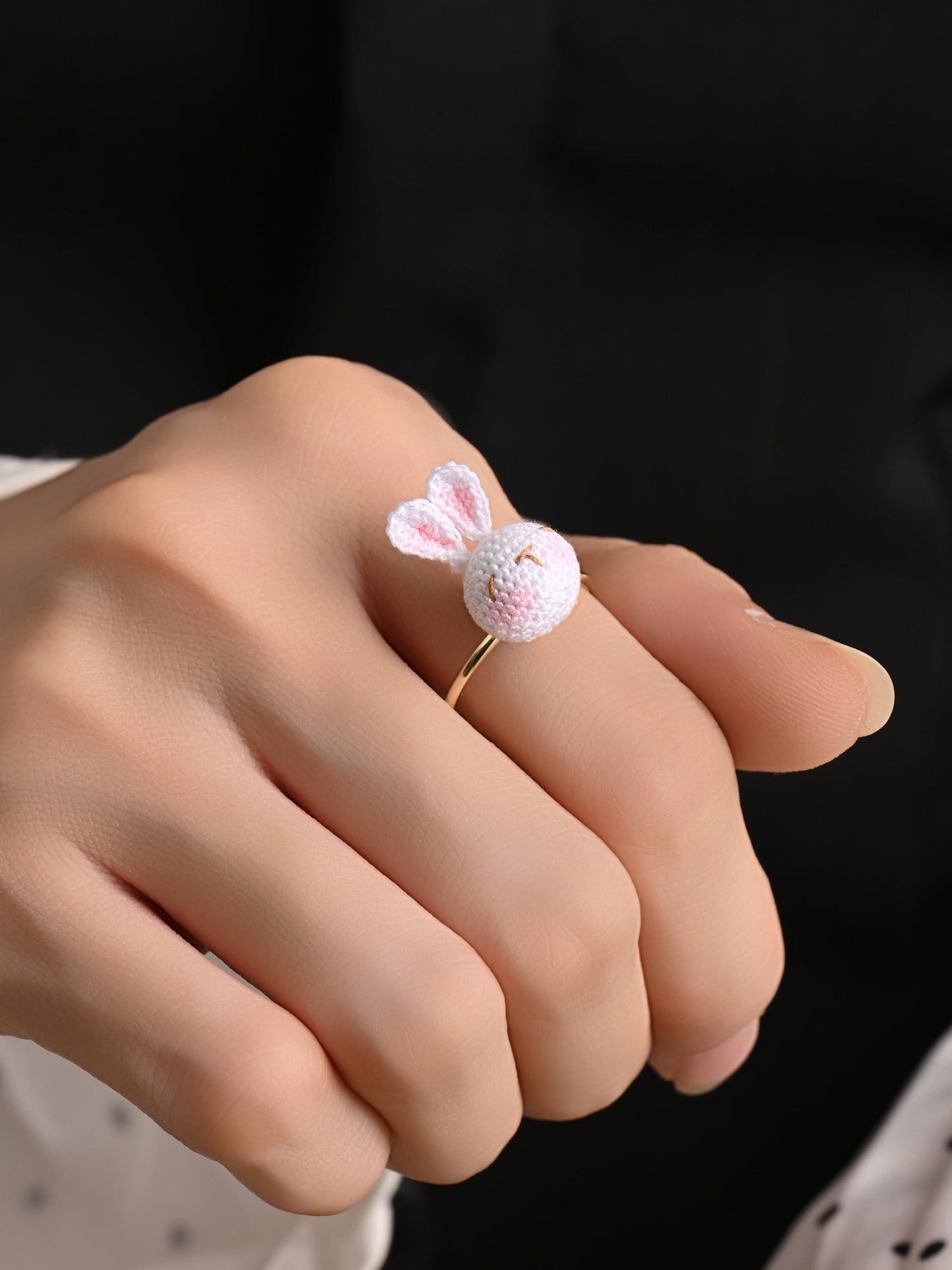 Whimsical Micro Crochet Rings – Tiny Handmade Charms for Your Fingers