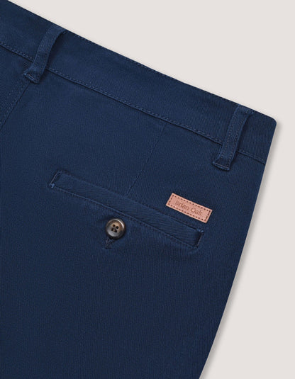 Short en jean ajusté bleu marine