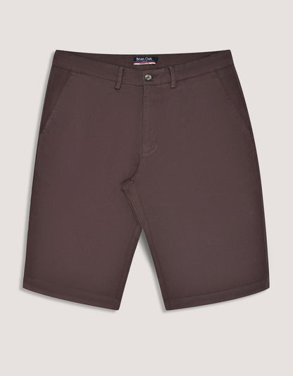 Comfort Fit Chocolate Denim Shorts