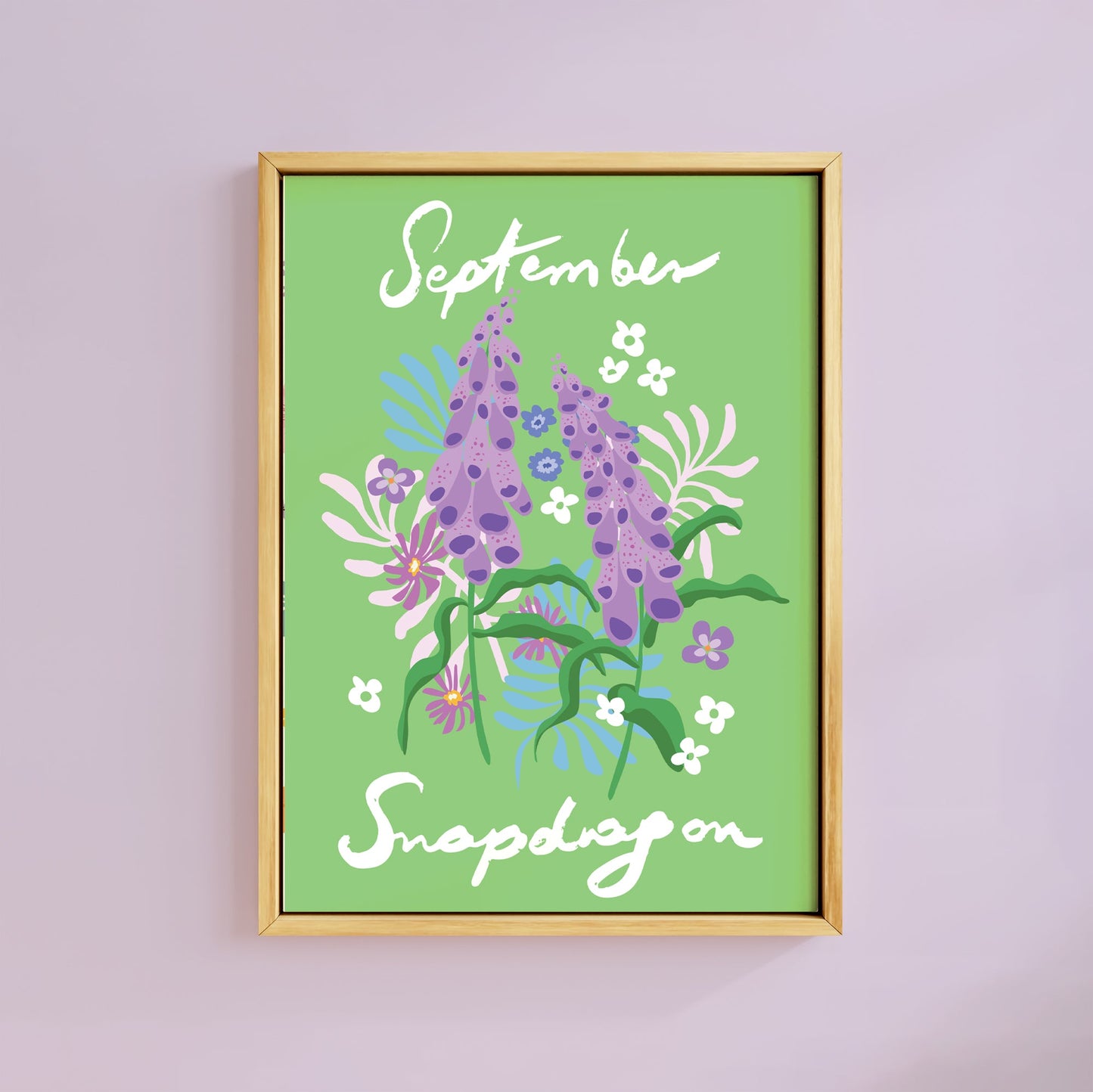 SEPTEMBER SNAPDRAGON BIRTH FLOWER PRINT