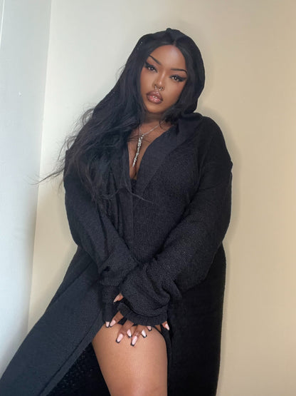 Long Gothic Hooded Cardigan - Athena | Necessary Evil UK Made