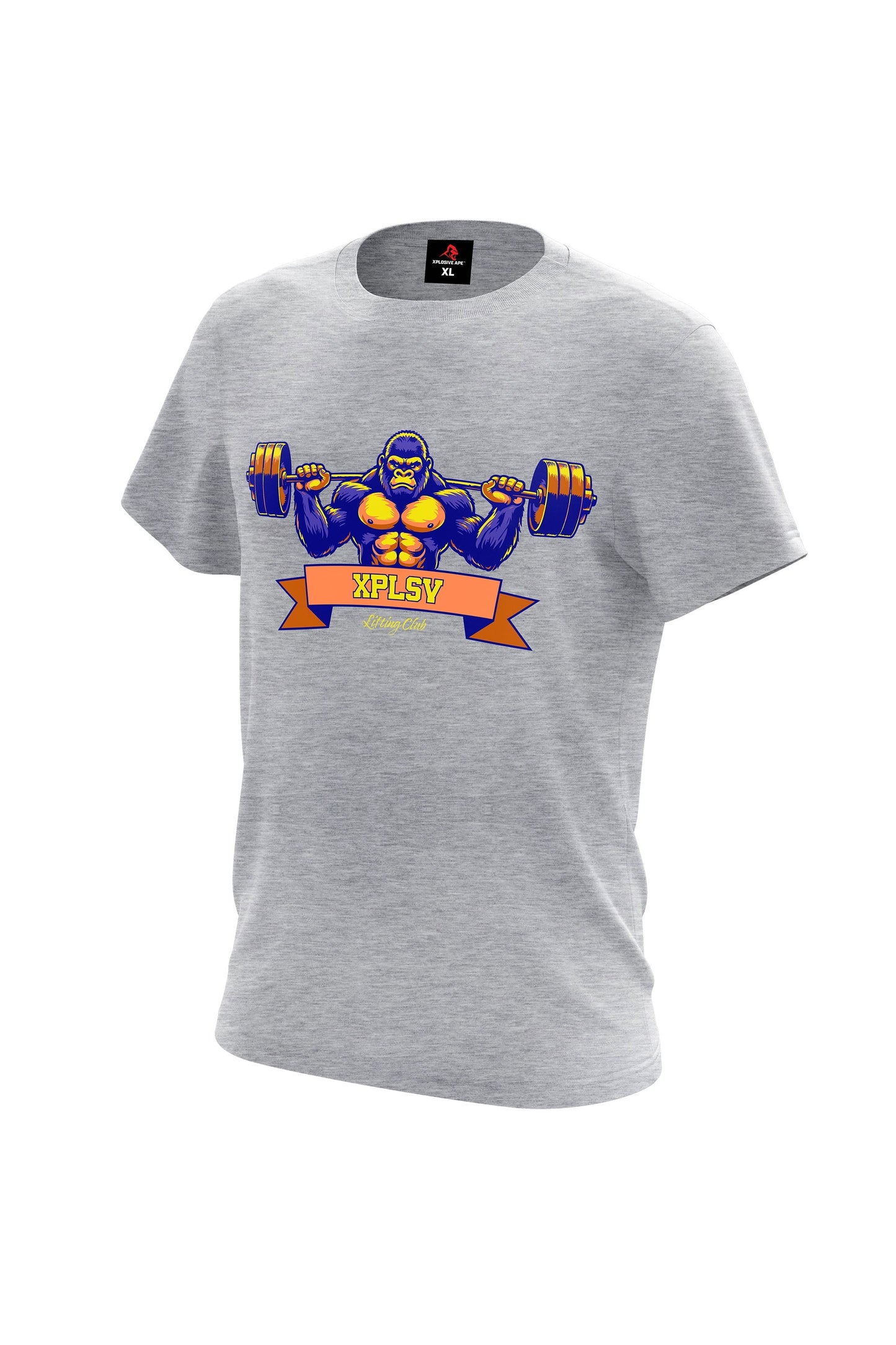 XAPE Lifting Club V2 Tee - Sports Grey