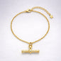 Lola T-Bar Bracelet | 18k Gold Plated