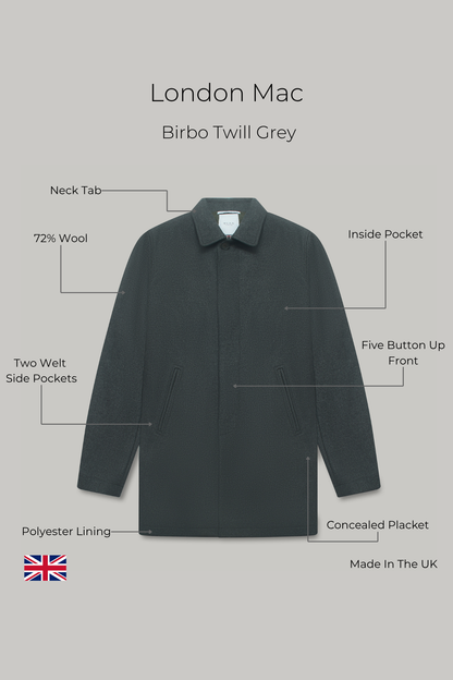 London Mac - Birbo Twill Grey