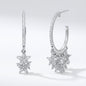 Lyra Star Hoop Earrings | 925 Sterling Silver