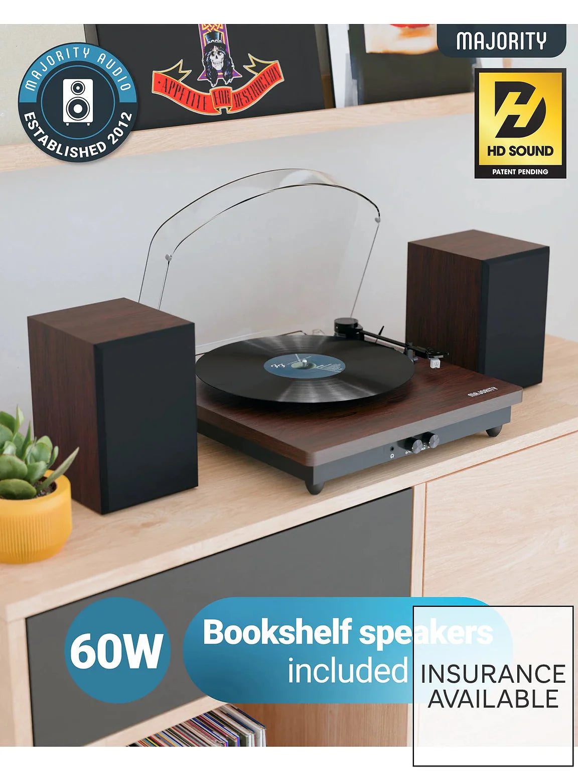 MAJORITY MOTO PLUS TURNTABLE UK