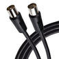 Maplin TV Aerial Extension Cable Coaxial RF Male to RF Female - Black