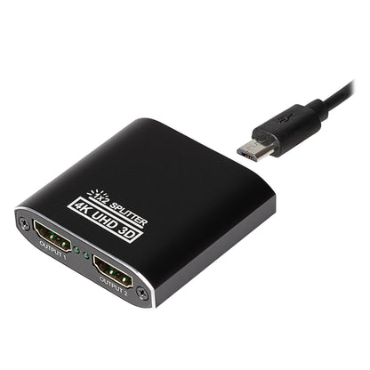 Maplin HDMI Splitter 1 Port In 2 Ports Out 4K Ultra HD @30Hz 10.2Gbps