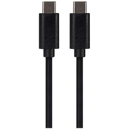 Maplin USB-C to USB-C 3.2 Gen2 100W 10Gbps Super Speed Cable - Black, 1m