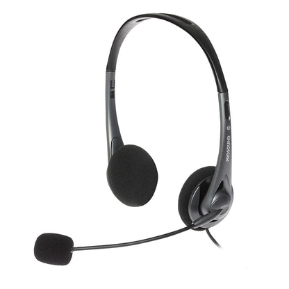 Casque stéréo ProSound USB-A avec microphone à condensateur électret sur tige et câble de 1,2 m