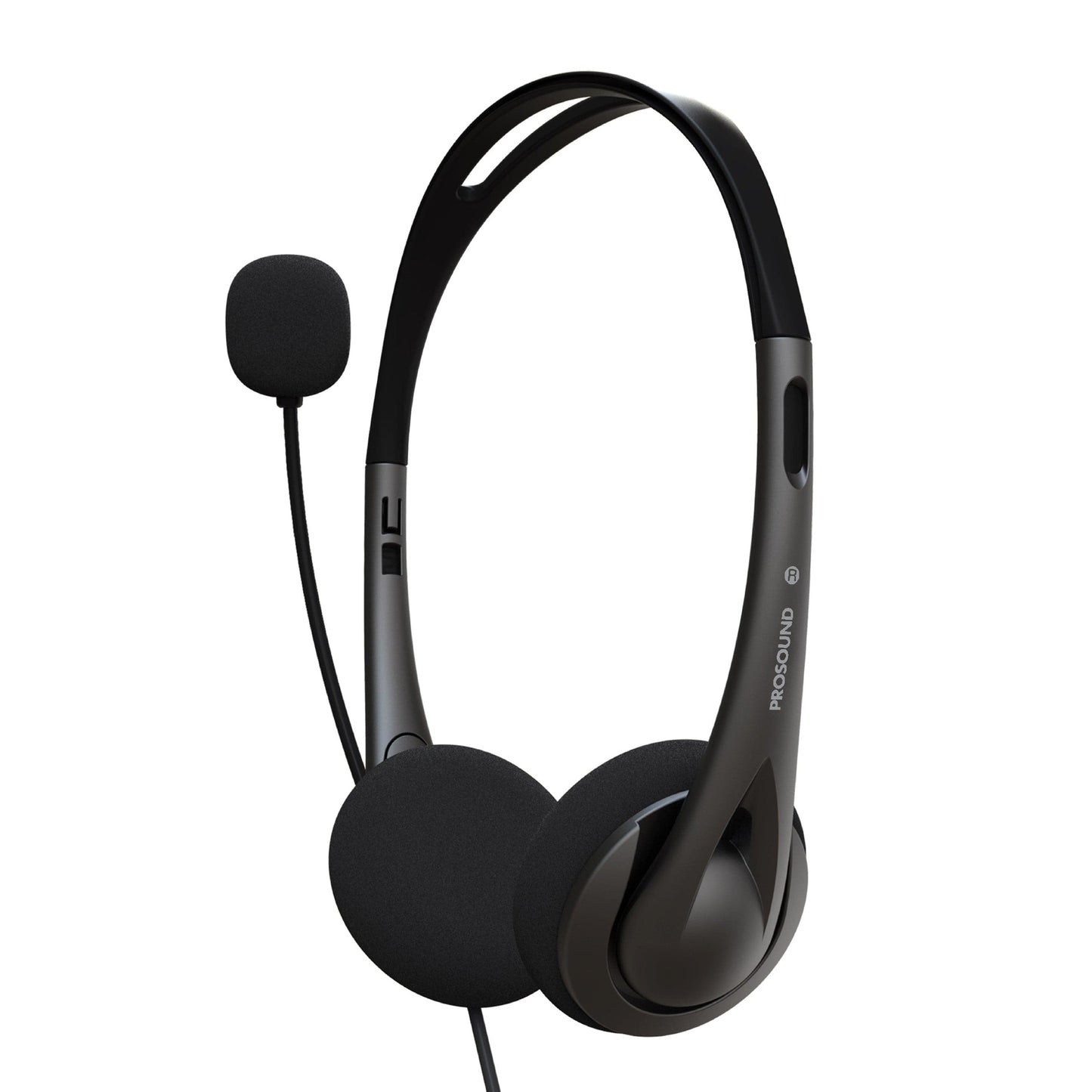Casque stéréo ProSound USB-A avec microphone à condensateur électret sur tige et câble de 1,2 m