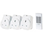 Maplin ORB RF Remote Plug Sockets - 3 Pack White
