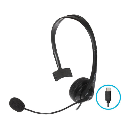ProSound Casque mono-auriculaire USB-C avec micro-tige et suppression du bruit