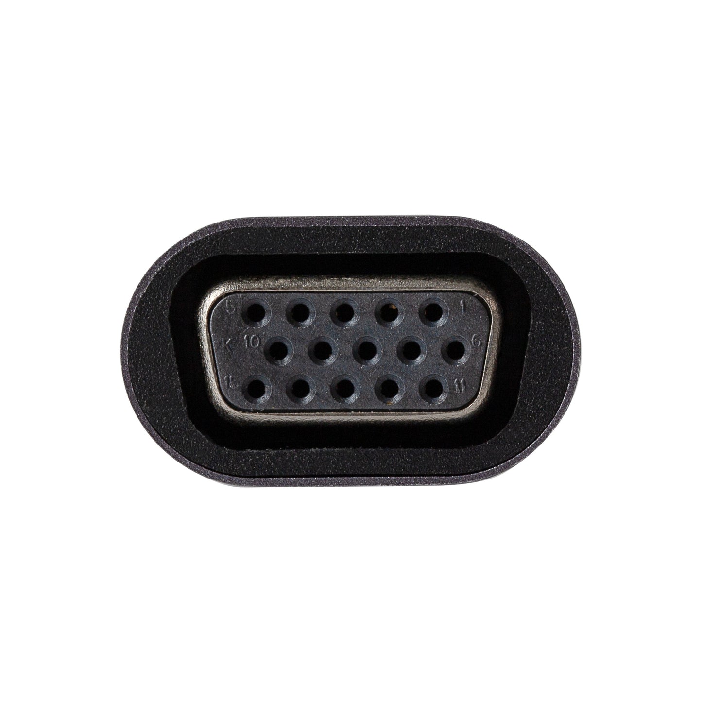 Maplin USB-C to VGA Female Connector Full HD @60Hz Adapter - Silver, 16cm