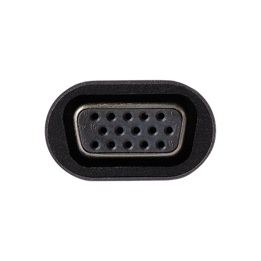Maplin USB-C to VGA Female Connector Full HD @60Hz Adapter - Silver, 16cm