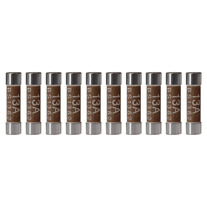 Maplin 13 Amp Plug Fuse BS1362 25.4 x 6.4mm - Pack of 10