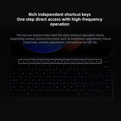 Original For Xiaomi Pad 6S Pro Keyboard Protective Leather Case (White)