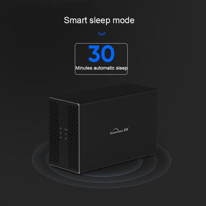 Blueendless Type-C / USB-C Interface 3.5 inch 2 Bay RAID Combination Array HDD External Enclosure (AU Plug)