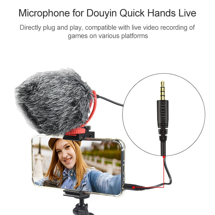 Microphone portable réducteur de bruit à pointage YICHUANG YC-VM100, port 3,5 mm