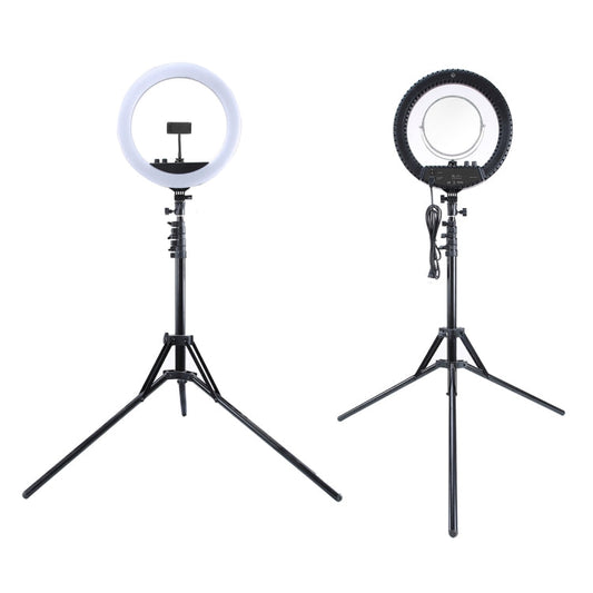 MANTOO RL-12 II 100-240V 28W 12 inch Two-color Dimmable Ring Fill Light with Tripod