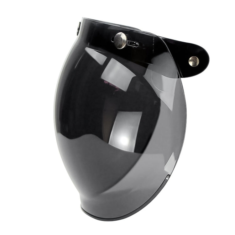 Visière Bulle pour Casque de Moto Soman, Visière de Casque Ouvert, Pare-Brise de Casque avec Cadre Transparent (Jaune)