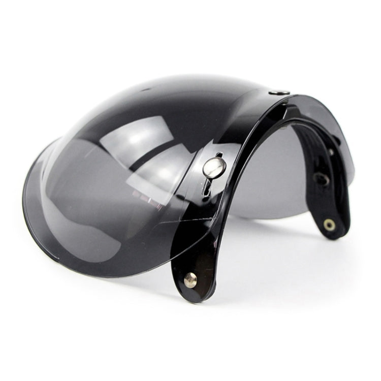 Visière Bulle pour Casque de Moto Soman, Visière de Casque Ouvert, Pare-Brise de Casque avec Cadre Transparent (Jaune)