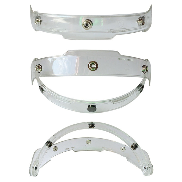 Visière Bulle pour Casque de Moto Soman, Visière de Casque Ouvert, Pare-Brise de Casque avec Cadre Transparent (Jaune)