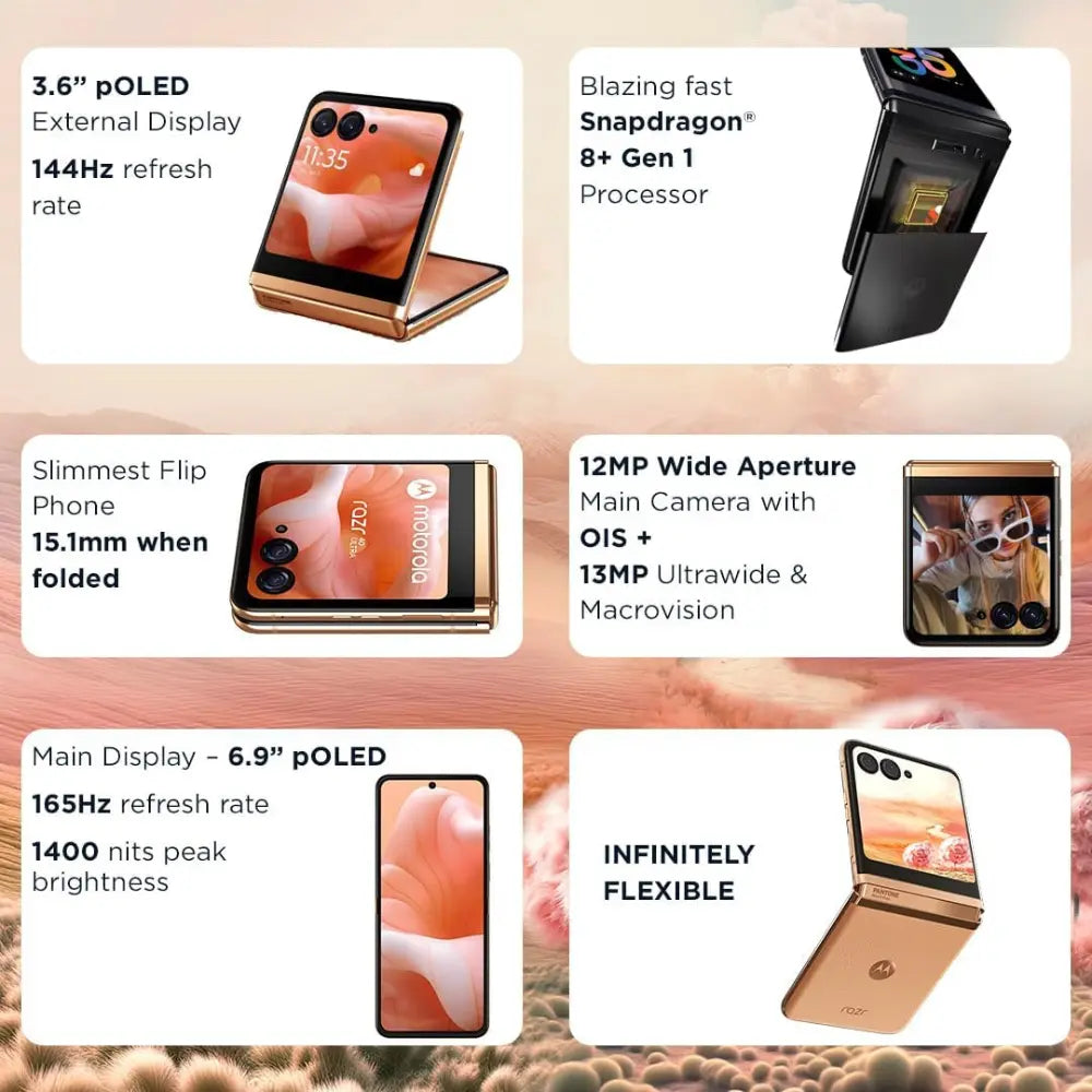 MOTOROLA RAZR40 ULTRA 256GB - PEACH
