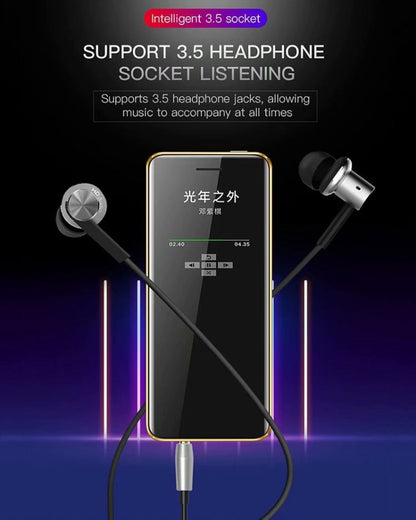 Téléphone portable carte SATREND S10, écran tactile 2,4 pouces, MTK6261D, compatible Bluetooth, FM, GSM, double SIM (noir)