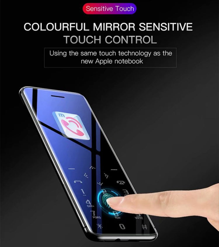 Téléphone portable carte SATREND S10, écran tactile 2,4 pouces, MTK6261D, compatible Bluetooth, FM, GSM, double SIM (noir)