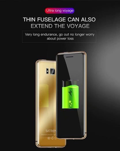 Téléphone portable carte SATREND S10, écran tactile 2,4 pouces, MTK6261D, compatible Bluetooth, FM, GSM, double SIM (noir)