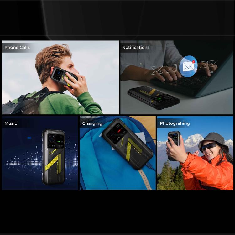 [HK Warehouse] HOTWAV Hyper 7 Rugged Phone, 8GB+256GB, 10800mAh, 6.6 inch Android 14 MediaTek Dimensity 7050 5G, Network: 5G, OTG, NFC (Black)