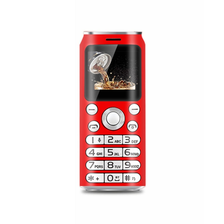 Téléphone portable Satrend K8 Mini, 1,0 pouce, Casque Bluetooth mains libres, Musique MP3, Double SIM, Réseau : 2G (Rouge)