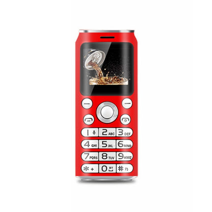Téléphone portable Satrend K8 Mini, 1,0 pouce, Casque Bluetooth mains libres, Musique MP3, Double SIM, Réseau : 2G (Rouge)