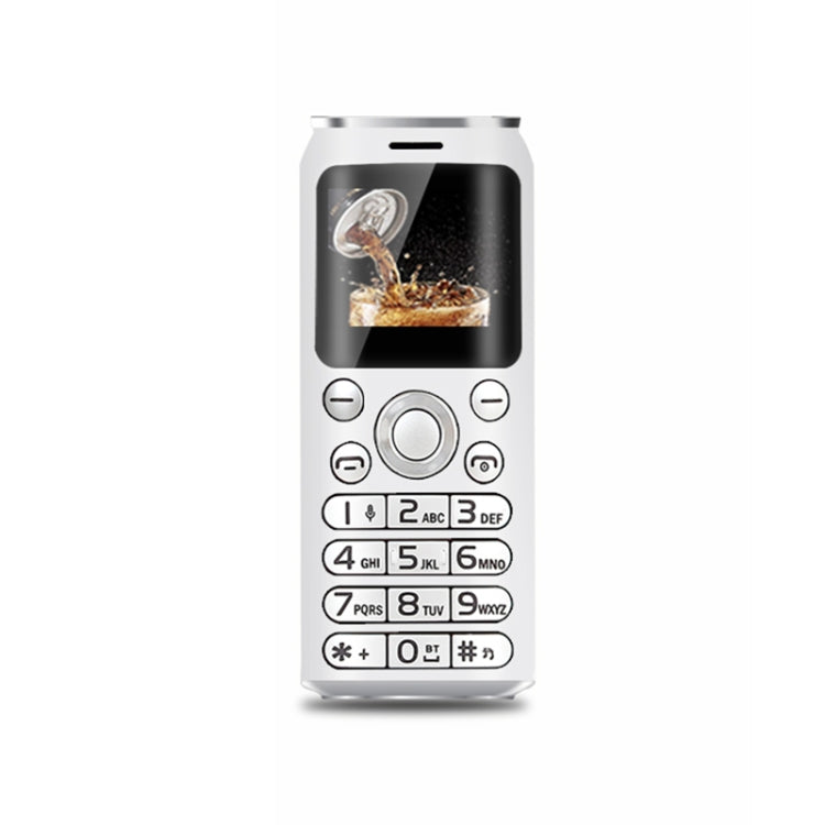 Téléphone portable Satrend K8 Mini, 1,0 pouce, écouteur Bluetooth mains libres, musique MP3, double SIM, réseau : 2G (blanc)