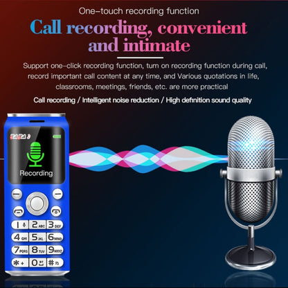 Téléphone portable Satrend K8 Mini, 1,0 pouce, écouteur Bluetooth mains libres, musique MP3, double SIM, réseau : 2G (blanc)